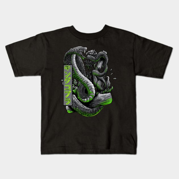 King cobra Kids T-Shirt by Darrels.std